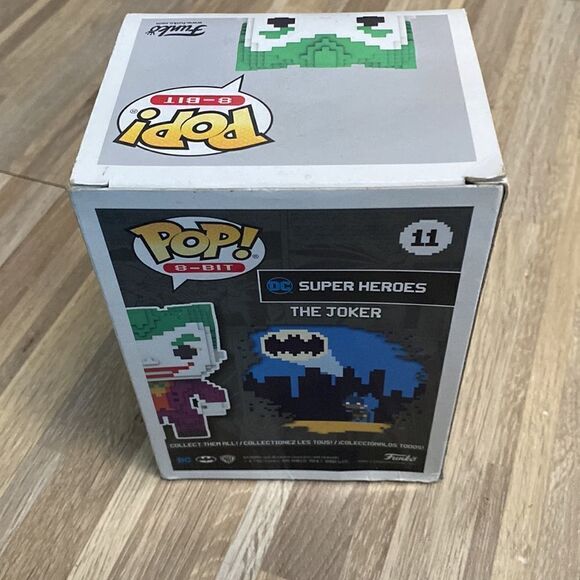 Funko Pop! 8-Bit #11 DC Heroes Chase Metallic Joker (Gamestop Exclusive) - Picture 6 of 9